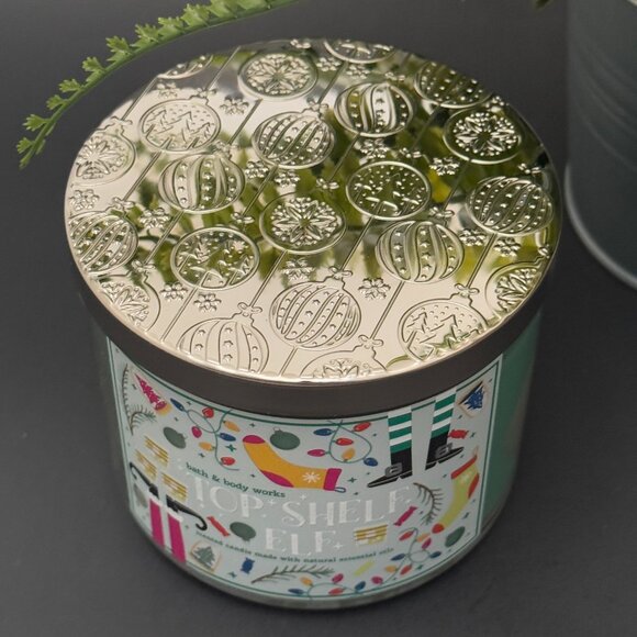 BBW Top Shelf Elf Bath & Body Works 3 Wick Candle - Picture 4 of 10